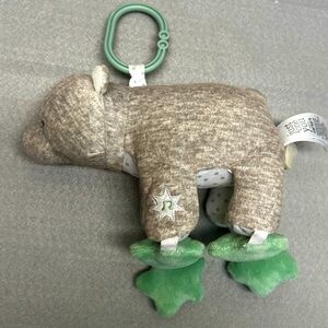 Carter's Baby Bear Musical/light up stuffed animal bear teal/gray gender neutral